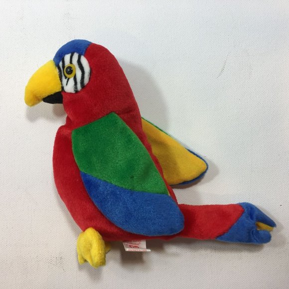 TY Jabber Parrot Tropical Bird Beanie Baby Plush Collection October 10 1997 - Picture 6 of 13